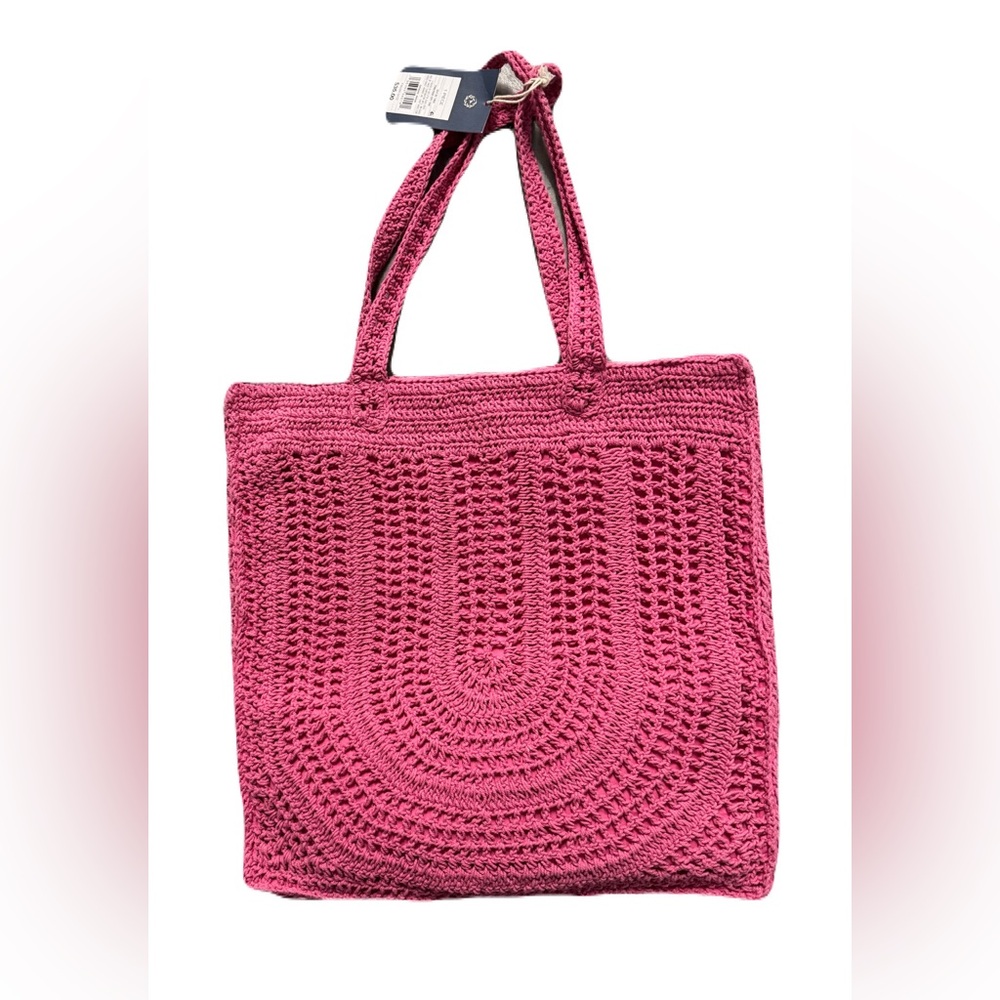 Pink Crochet Tote Bag by Universal Thread